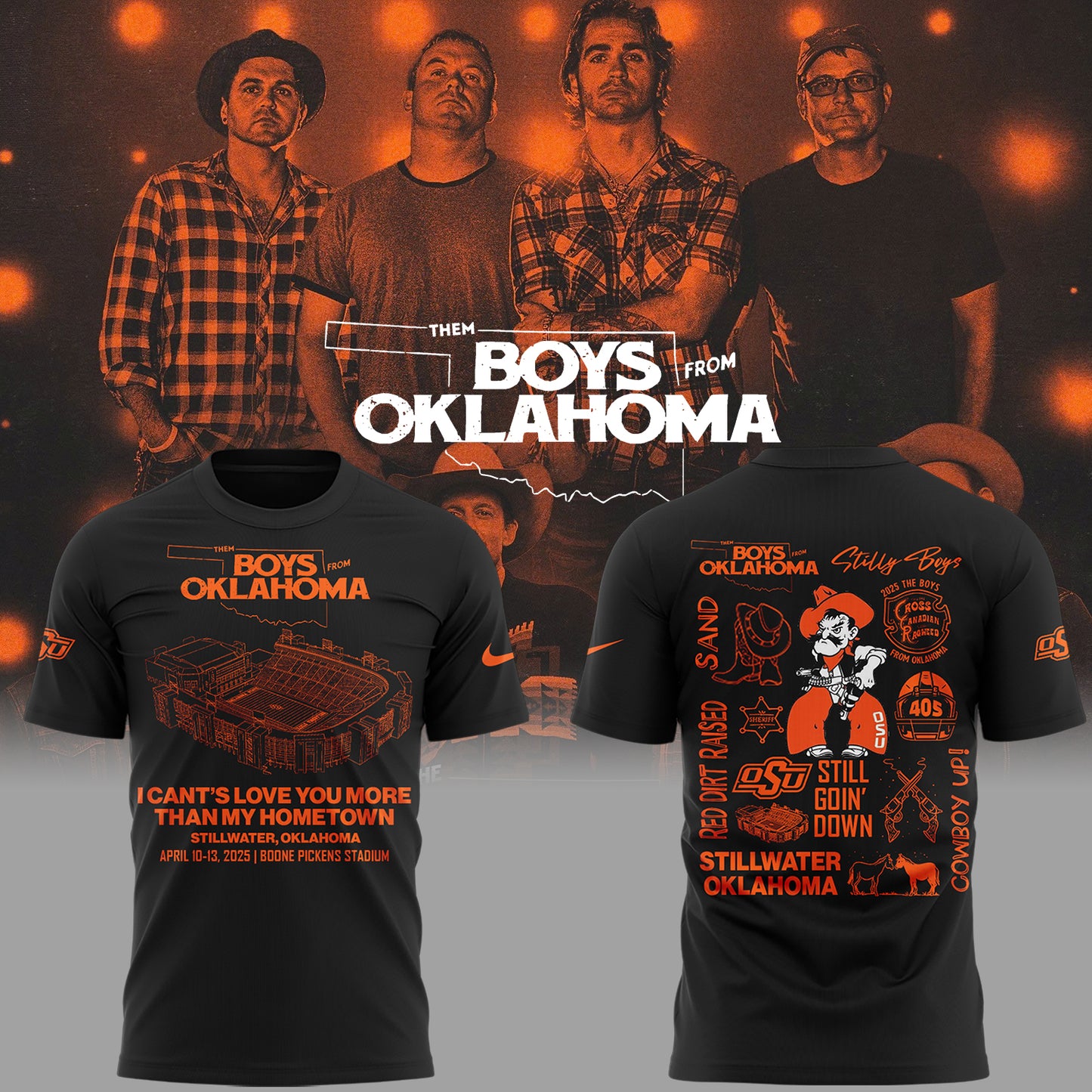 Limited Edition The Boys From Oklahoma Black T-Shirt-ND04122516