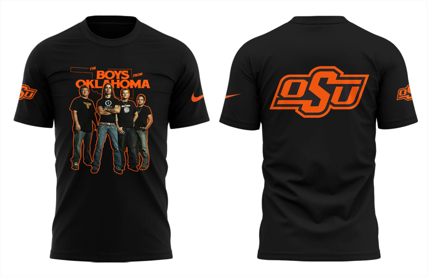 Cowboys Limited The Boys From Oklahoma Black T-Shirt-PU25041116