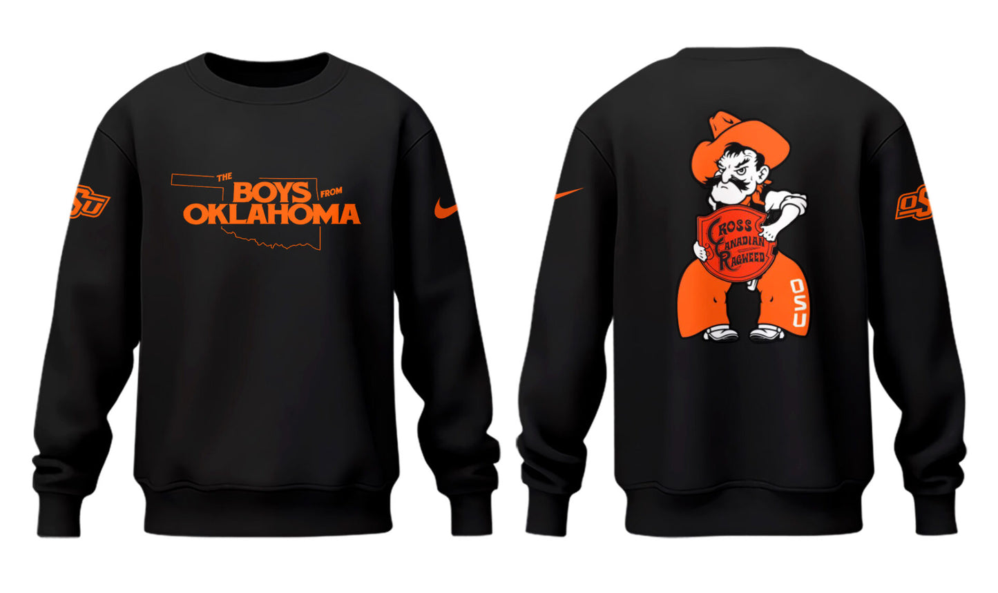 Cowboys Limited The Boys From Oklahoma Black Sweatshirt-PU25041126