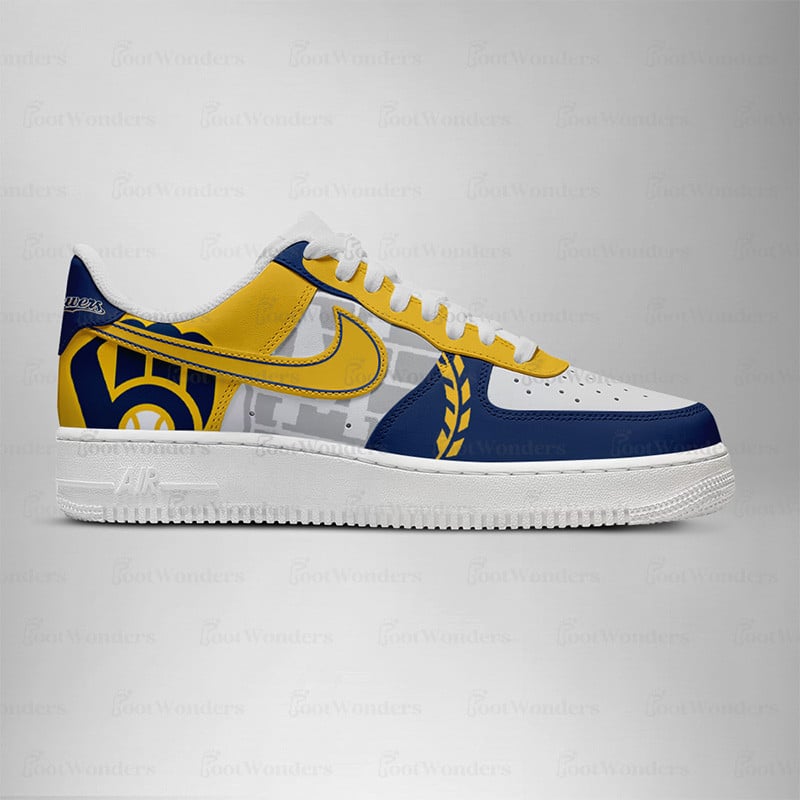 Milwaukee Brewers Low Top Air AF1 Sneaker