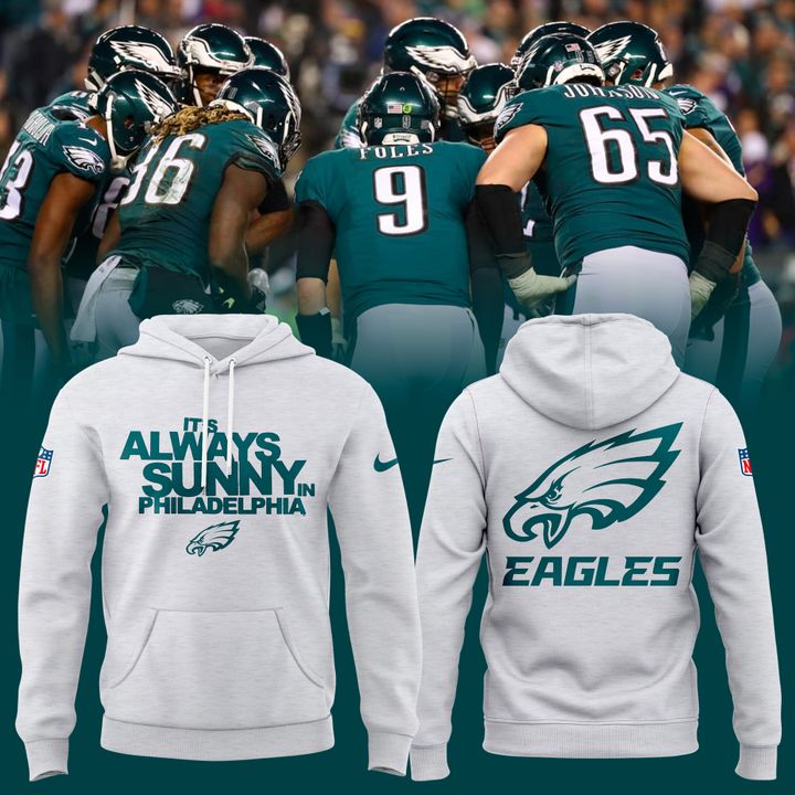 Unisex Philadelphia Eagles x It's Always Sunny in Philadelphia Homage Ash Tri-Blend Hoodie