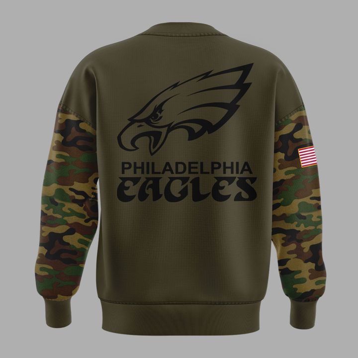 Exclusive Version Philadelphia Eagles Salute to Service Sweat 2025