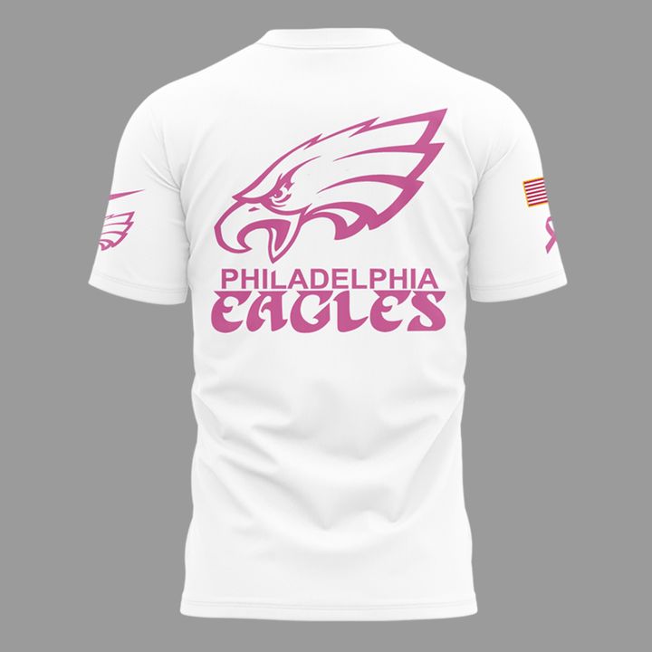 Exclusive Version Philadelphia Eagles Breast Cancer Awareness Tshirt 2025