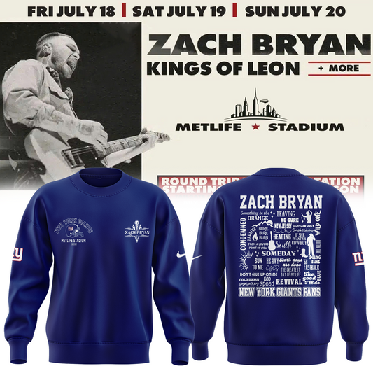 Exclusive Versio Zach Bryan x New York Giants Sweat 2025