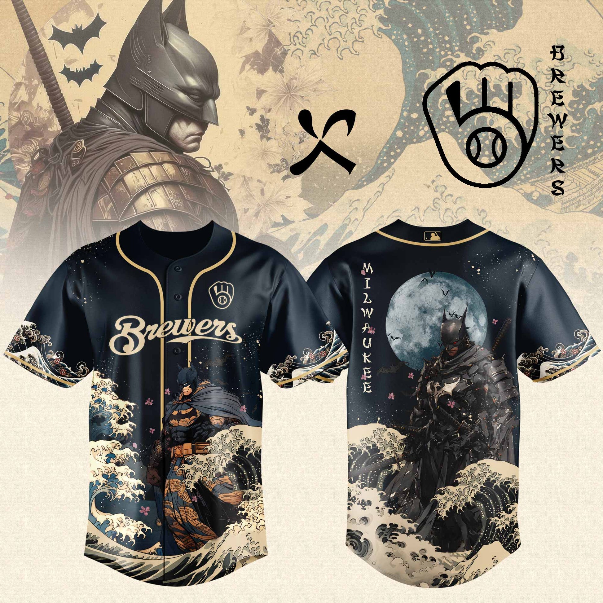 Milwaukee Brewers x Batman Night Limited Edition Jersey 2025