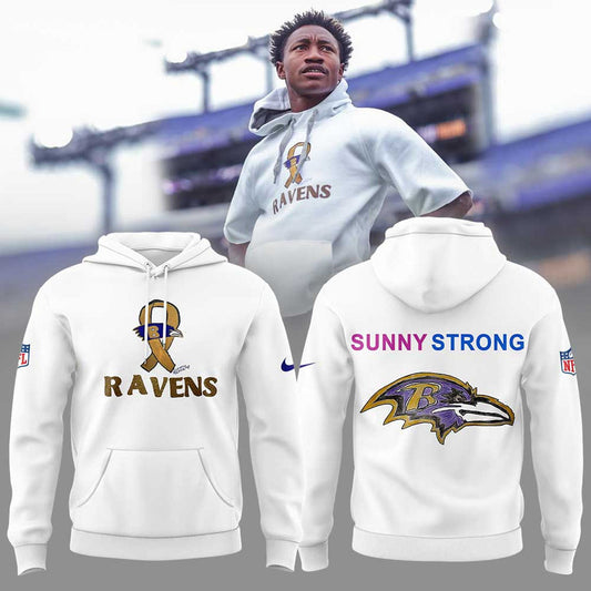Baltimore Ravens. Designed by Heroes. Worn with Pride Combo Hoodie