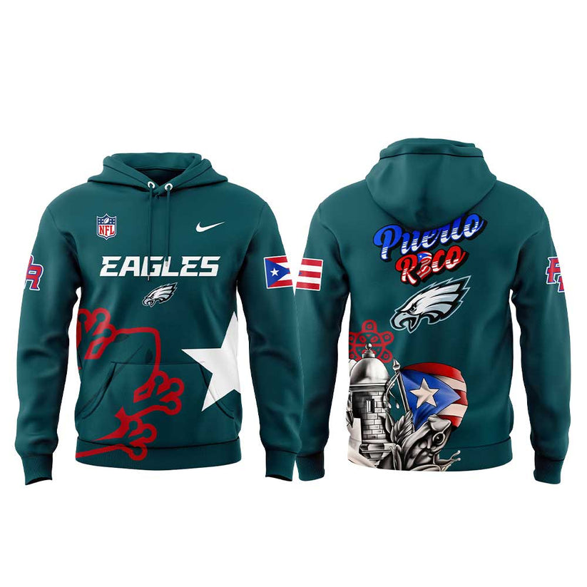 Philadelphia Eagles Puerto Rico Heritage Limited Combo Hoodie