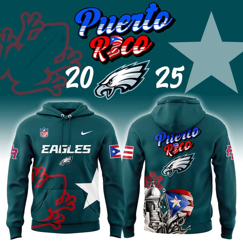 Philadelphia Eagles Puerto Rico Heritage Limited Combo Hoodie