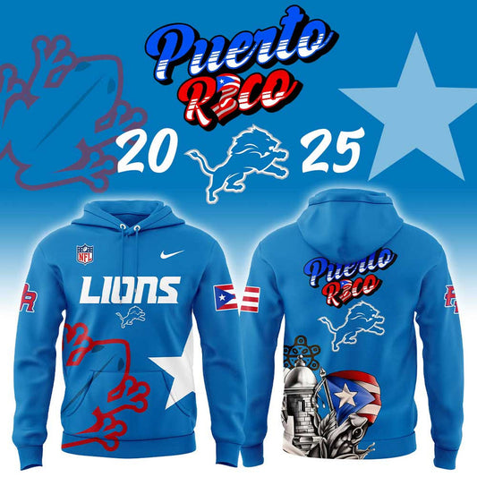 Detroit Lions Puerto Rico Heritage Combo Hoodie