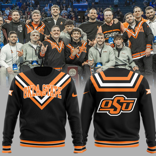 Limited Edition OSU Cowboy Wrestling Black Sweatshirt-ND03312554