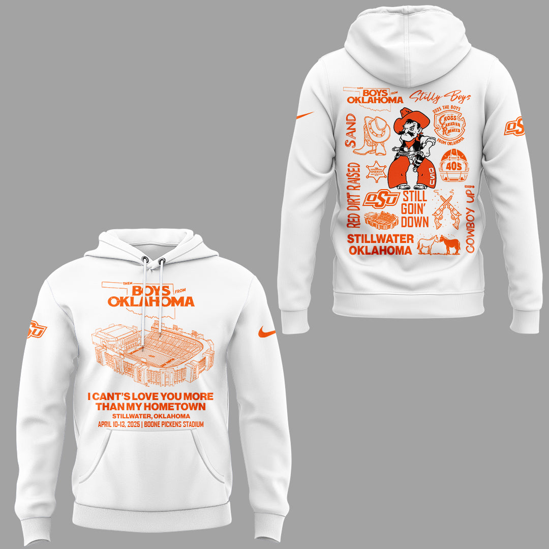 Limited Edition The Boys From Oklahoma White Hoodie-ND04122518