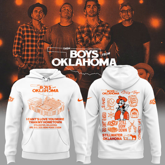Limited Edition The Boys From Oklahoma White Hoodie-ND04122518