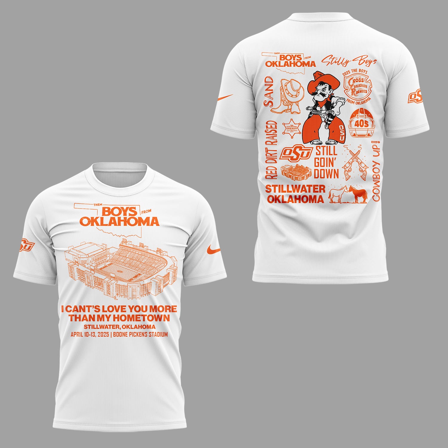 Limited Edition The Boys From Oklahoma White T-Shirt-ND04122519