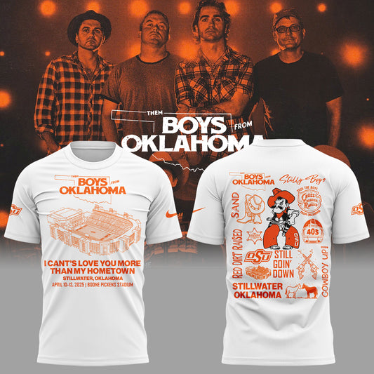 Limited Edition The Boys From Oklahoma White T-Shirt-ND04122519