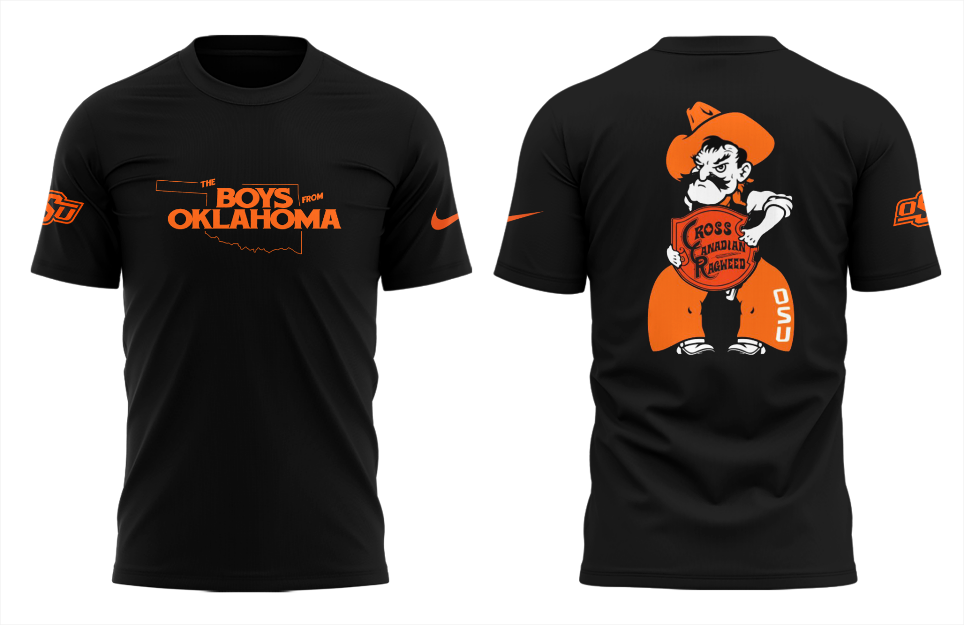 Cowboys Limited The Boys From Oklahoma Black T-Shirt-PU041125003