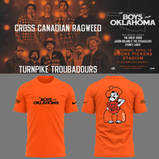 Cowboys Limited The Boys From Oklahoma Orange T-Shirt-PU25041110