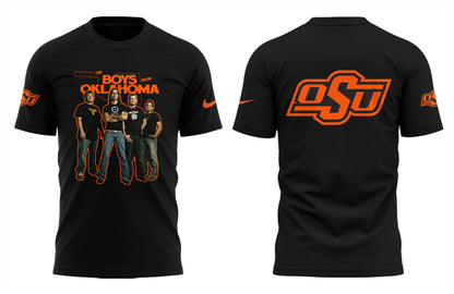 Cowboys Limited The Boys From Oklahoma Black T-Shirt-PU25041116