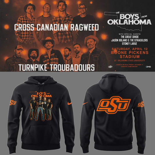Cowboys Limited The Boys From Oklahoma Black Hoodie-PU25041117