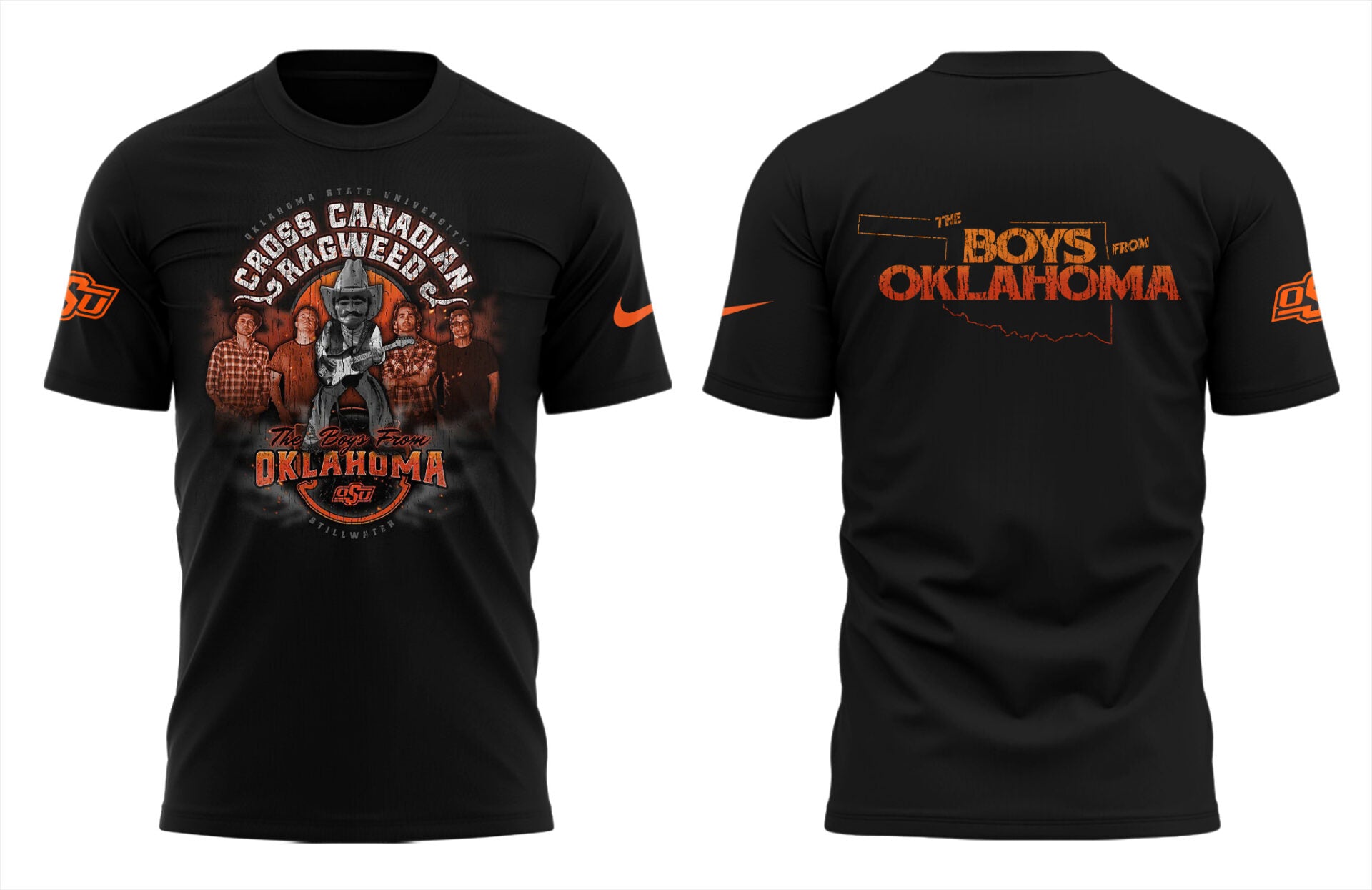 Cowboys Limited The Boys From Oklahoma Black T-Shirt-PU25041118