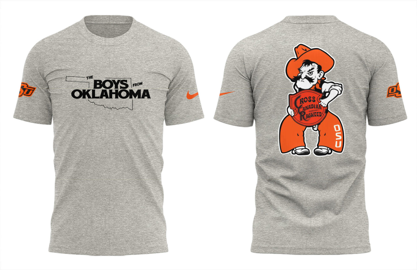 Cowboys Limited The Boys From Oklahoma Grey T-Shirt-PU25041125
