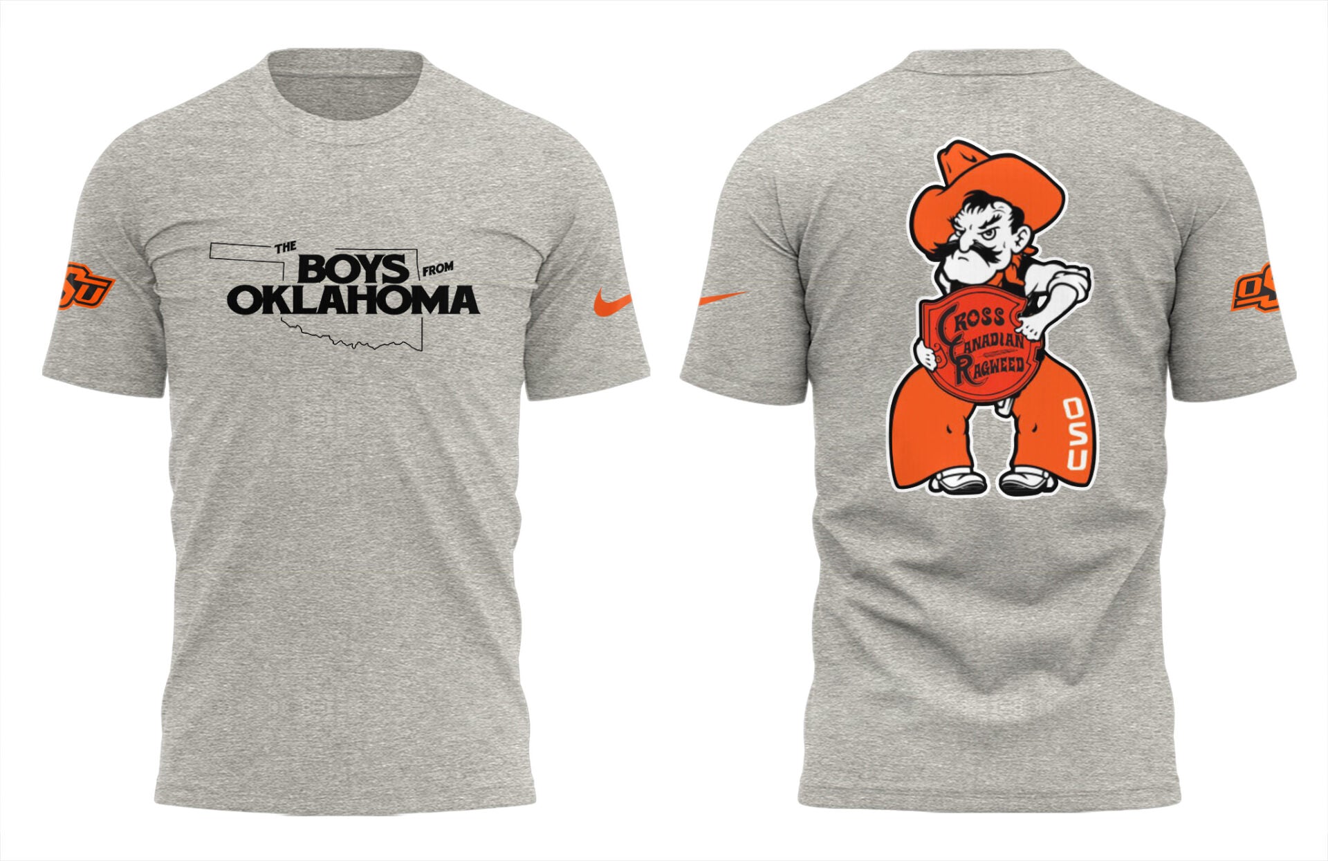 Cowboys Limited The Boys From Oklahoma Grey T-Shirt-PU25041125