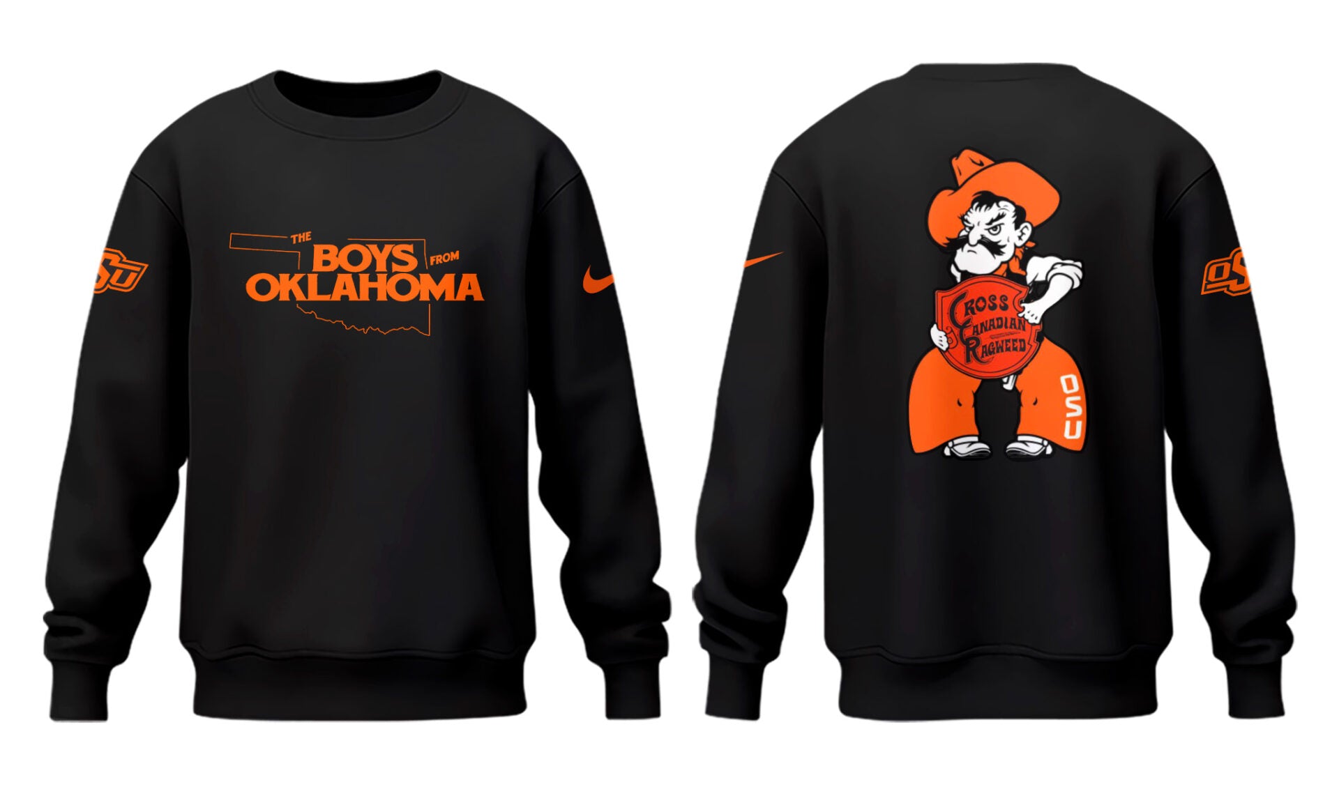 Cowboys Limited The Boys From Oklahoma Black Sweatshirt-PU25041126