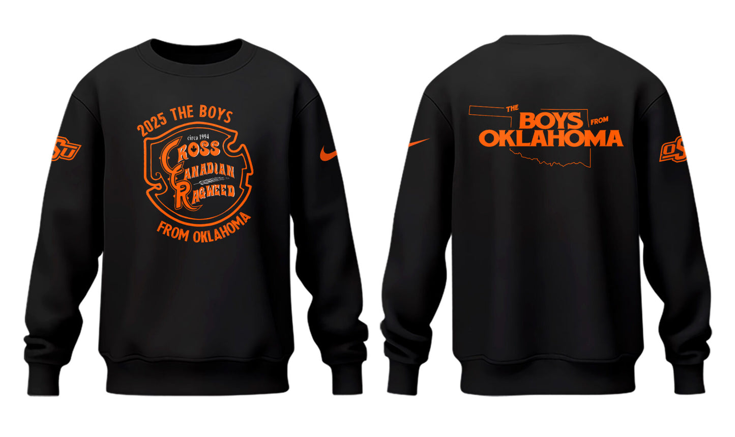 Cowboys Limited The Boys From Oklahoma Black Sweatshirt-PU25041127