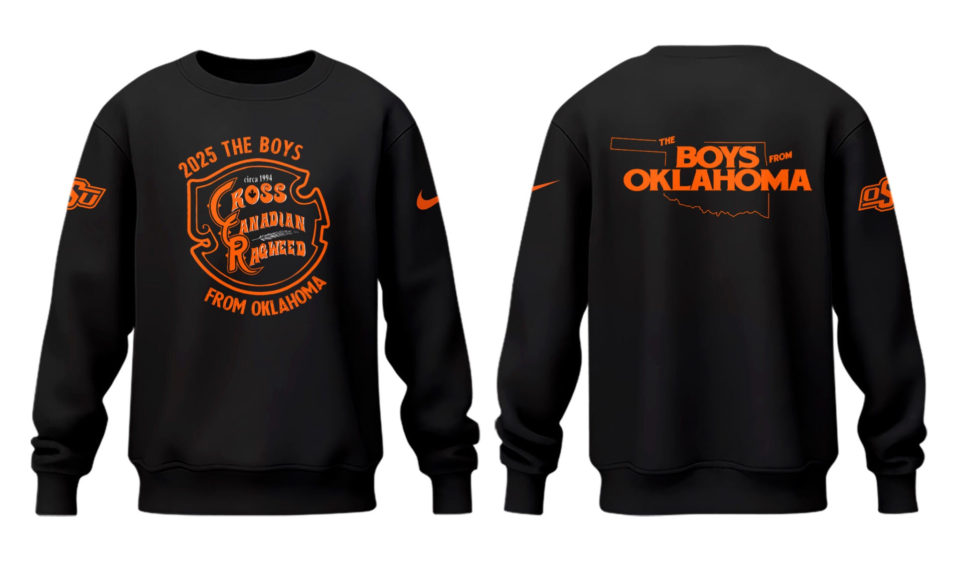 Cowboys Limited The Boys From Oklahoma Black Sweatshirt-PU25041127