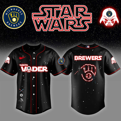 Milwaukee Brewers x Stars Wars Dead Vander Night Baseball Jersey Editions Limited v2