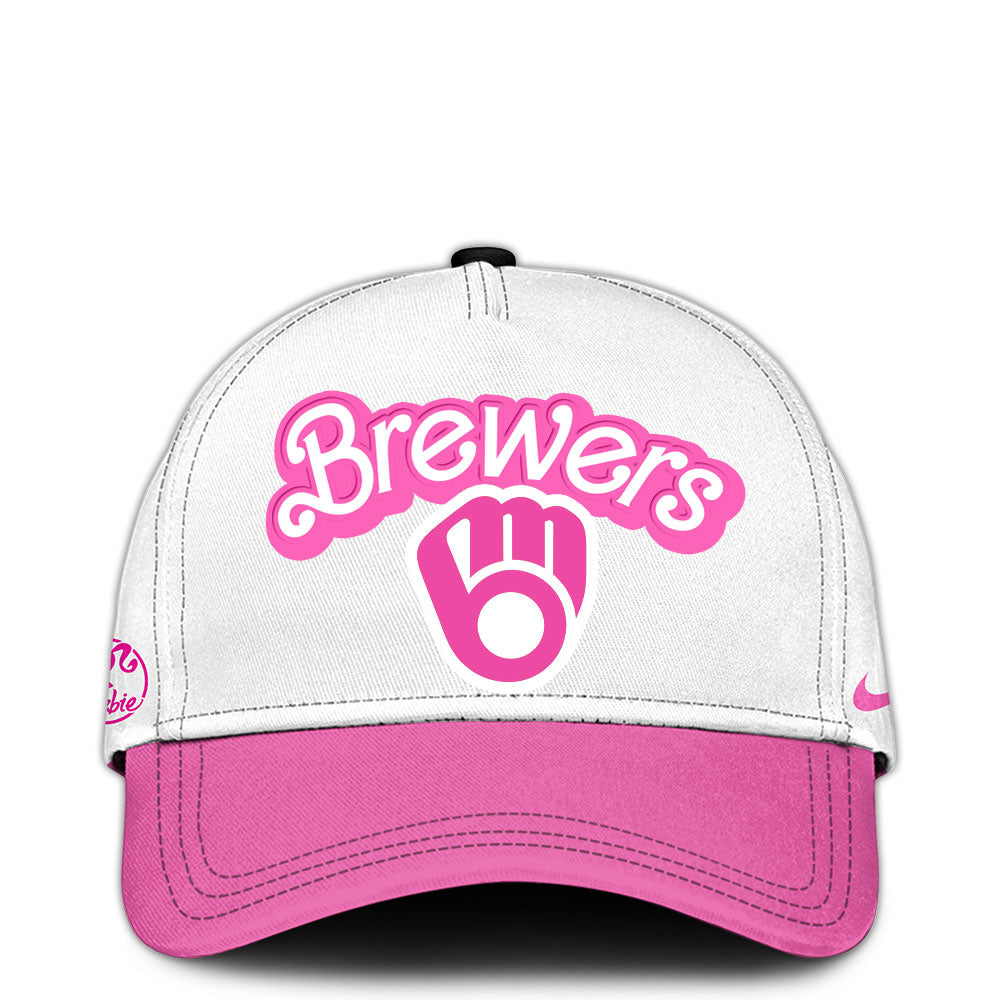 .    Milwaukee Brewers MLB x Barbie Night Game Limited Edition Hoodie 2025