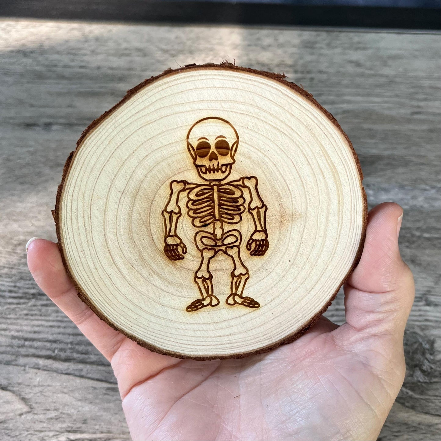Halloween Mix and Match Coaster Set - Choose from Halloween-themed Wood Slice Coaster Designs