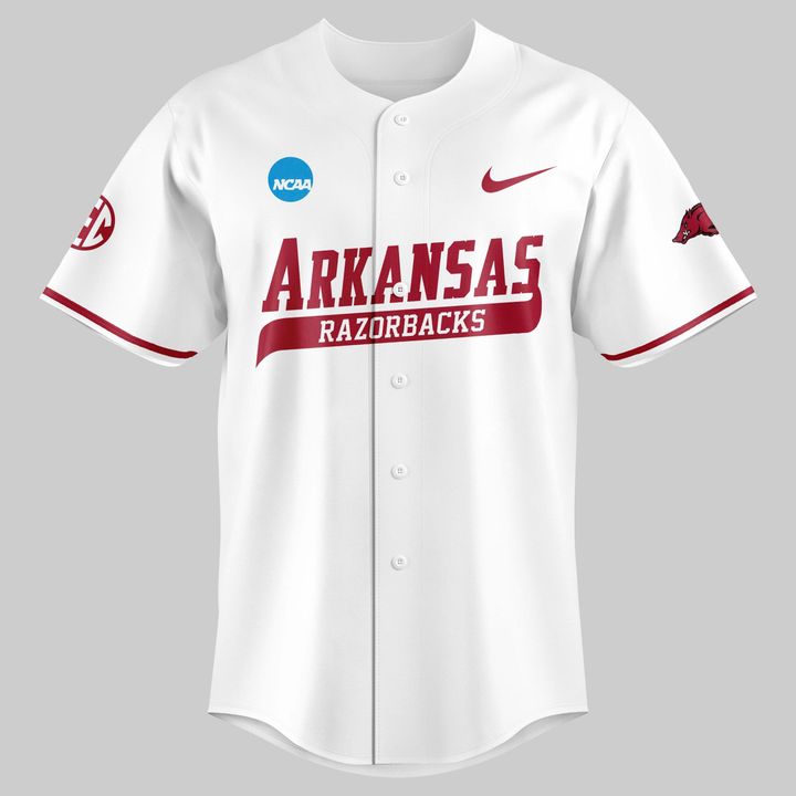 Special New Omahogs AR Baseball White Jersey