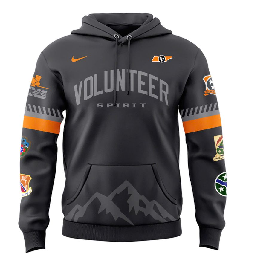 Special 2025 Smoke Grey Tennessee Volunteers Spirit Football Hoodie