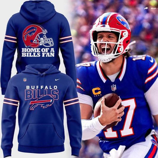 Exclusive 2025 Buffalo Bills Red Helmets Back Hoodie