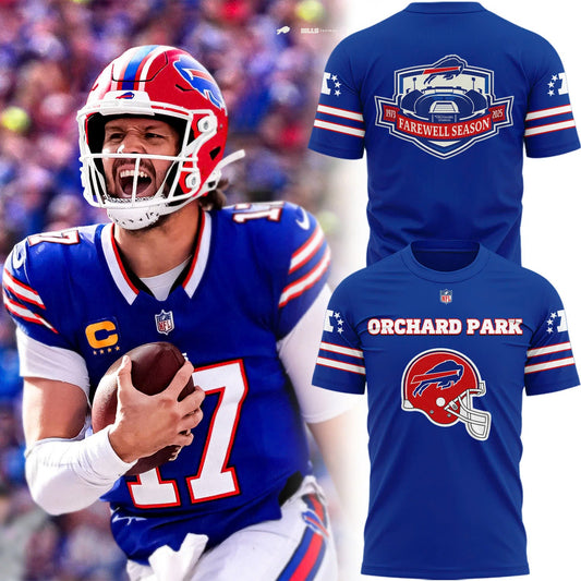 Exclusive 2025 Buffalo Bills Red Helmets Back T-Shirt