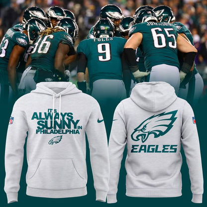Unisex Philadelphia Eagles x It's Always Sunny in Philadelphia Homage Ash Tri-Blend Hoodie