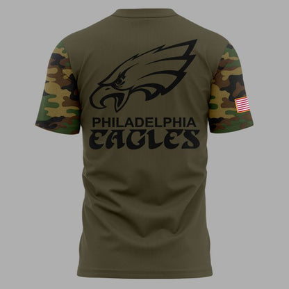 Exclusive Version Philadelphia Eagles Salute to Service Tshirt 2025