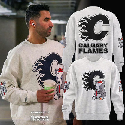 Mitchell & Ness Calgary Flames NHL Sweatshirt V1