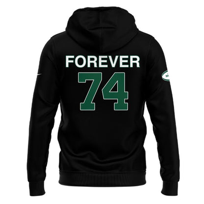 Forever. 74 Nick Mangold Black Hoodie
