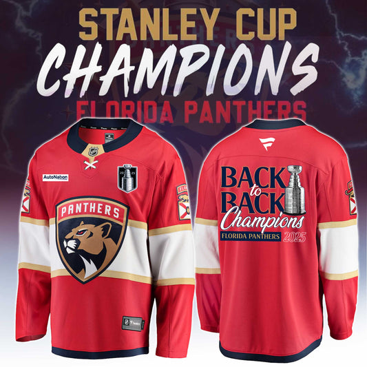 Florida Panthers Hockey Jersey Champions Stanley Cup Final 2025