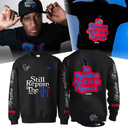 1. Lecrae x Houston Texans Black Limited Edition Sweatshirt