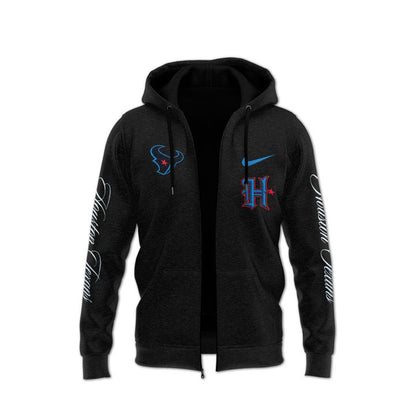 1. Lecrae x Houston Texans Black Limited Edition Zip Hoodie