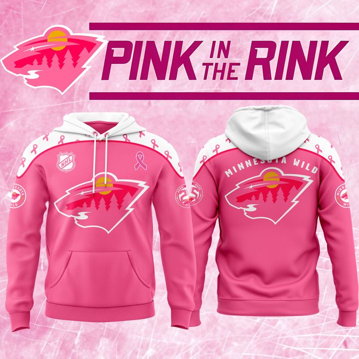 Minnesota Wild x Pink in the Rink Hoodie 2025