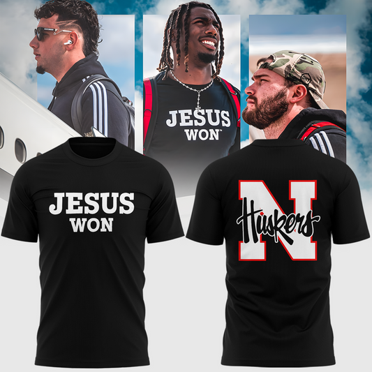 Exclusive Version Nebraska Football Jesus Won Tshirt 2025