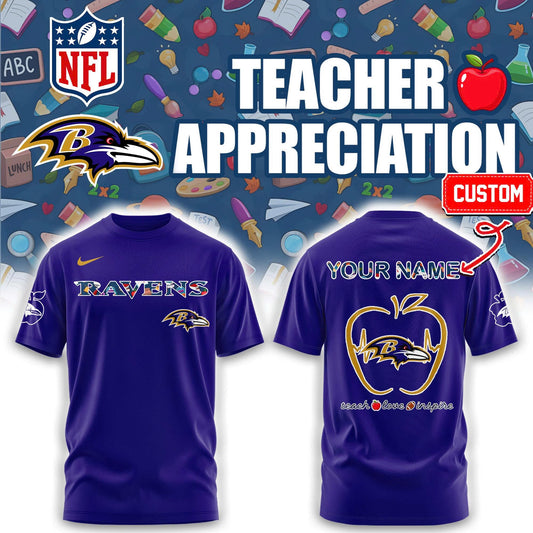 Baltimore Ravens TEACHER NIGHT Combo Tshirt | Jogger | Cap Custom